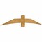 Ekena Millwork Bellingham Rough Sawn Timber Gable Bracket, Western Red Cedar, 84"W x 14"H x 2"D x 6"F, 4/12 Pitch GBW084X14X0206BEL00RWR - alternate 4